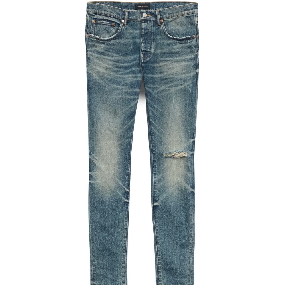 Purple Jeans Shadow Inseam Stretch Skinny Jeans